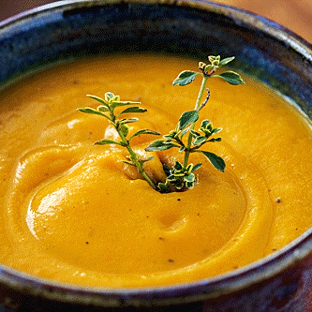 Sweet Potato, Carrot, Apple, and Red Lentil Soup