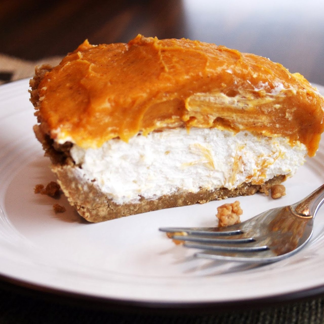 No-Bake Double Layer Pumpkin Pie