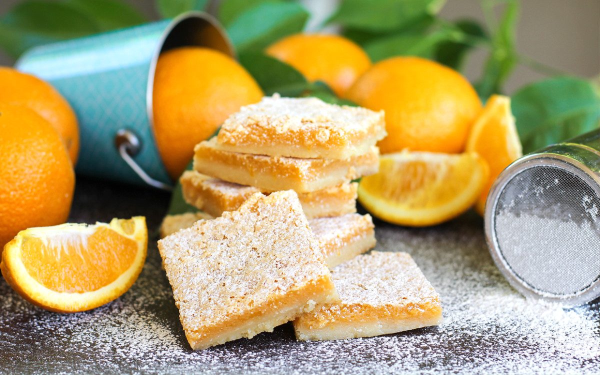 35-Minute Orange-Amaretto Citrus Bars