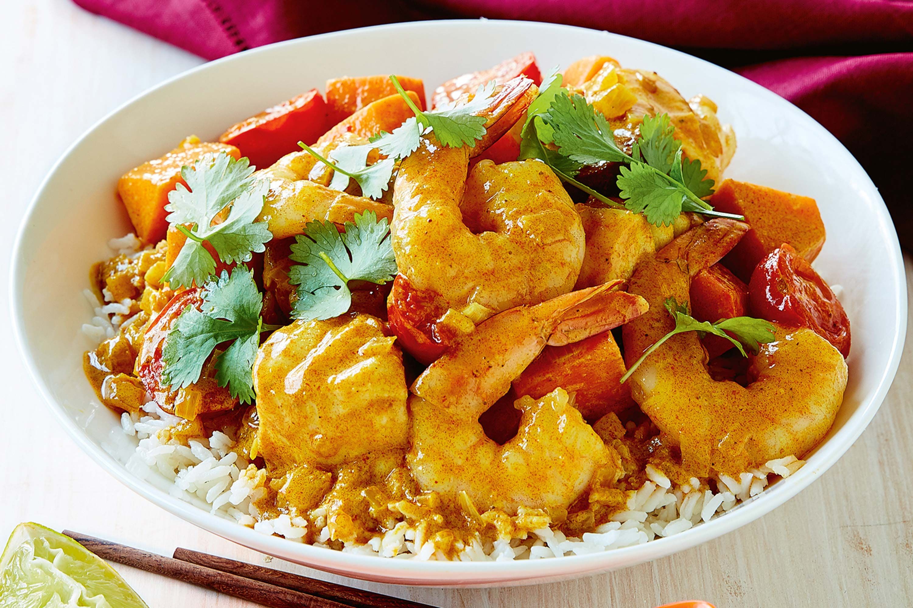 Easy seafood curry