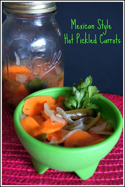Mexican Style Hot Pickled Carrots