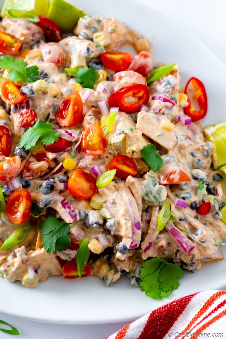 Loaded Potato Salad with Best Ever Potato Salad Dressing