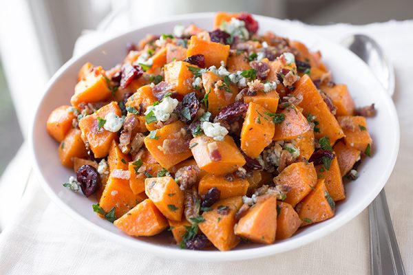 Warm Roasted Sweet Potato Salad