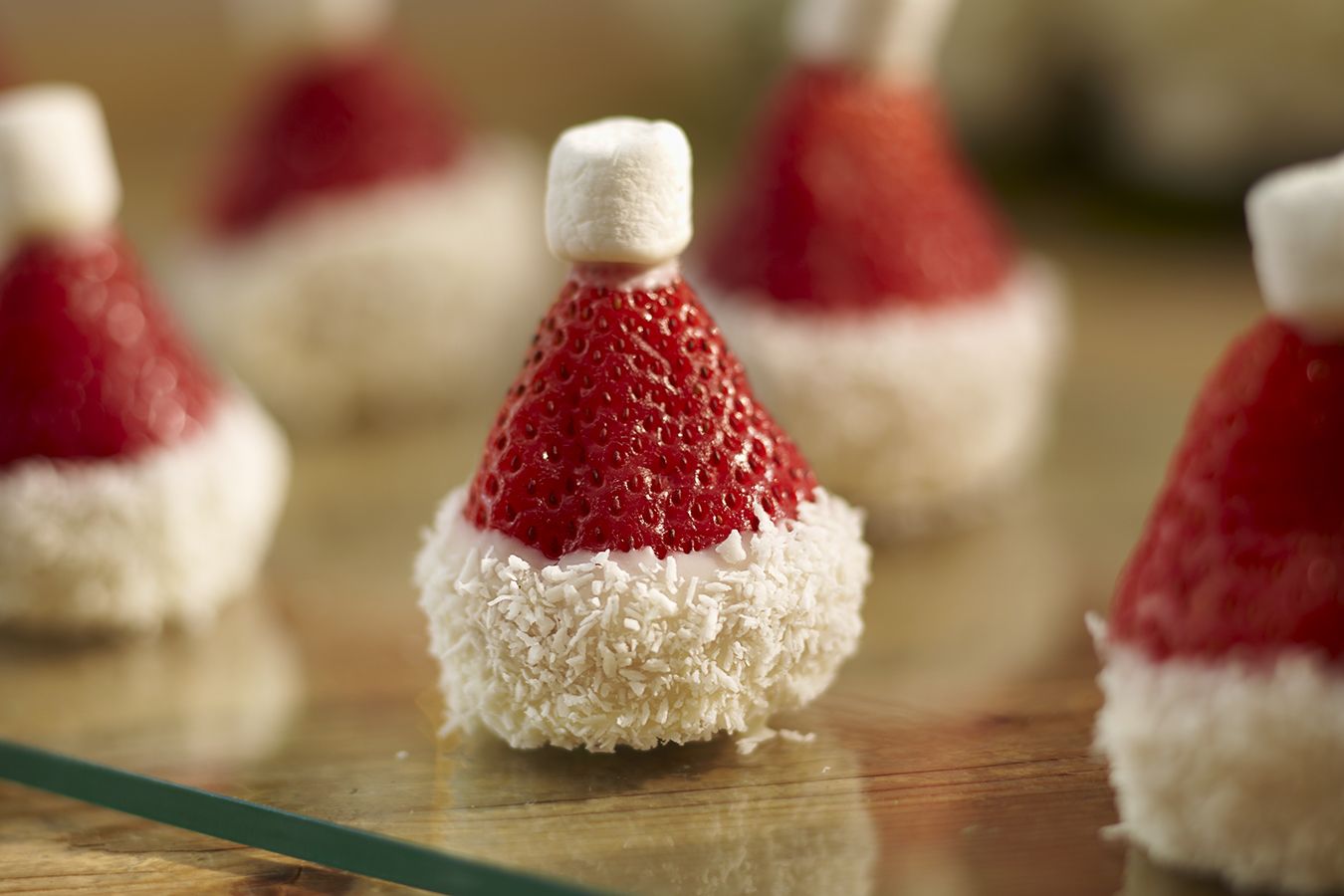 DIY Santa Hat Strawberries