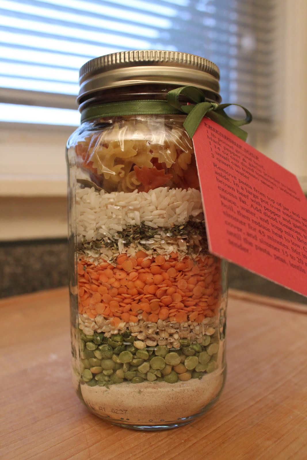 Friendship Soup Mix in a Jar