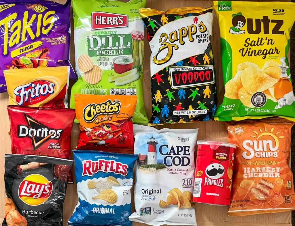 Colorful American Chip Bags