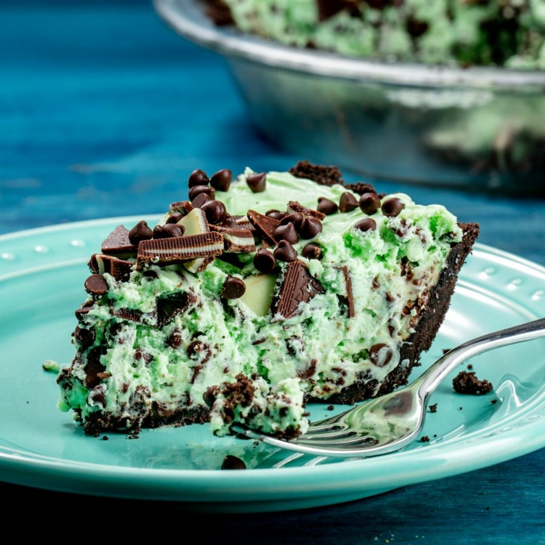 Mint Chocolate Chip Pie