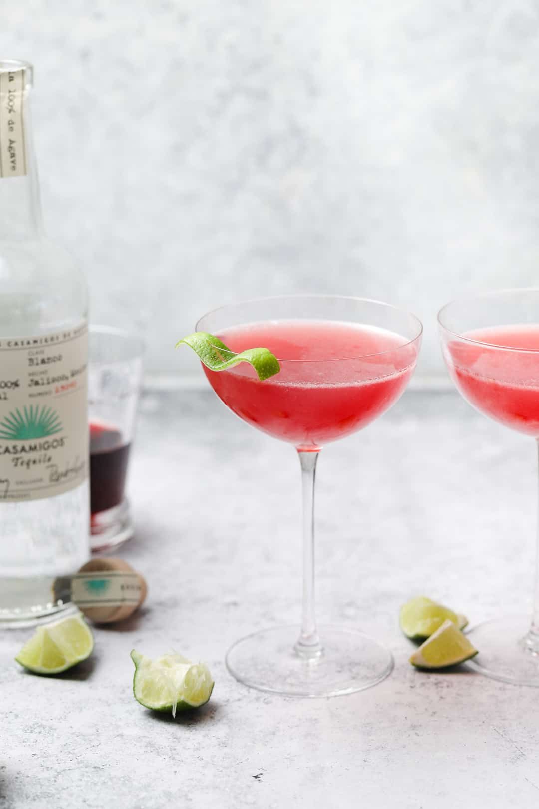 Pomegranate Tequila Cosmo Cocktail