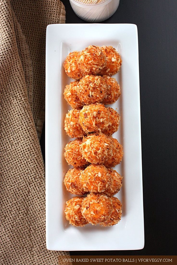 Oven-Baked Sweet Potato Balls