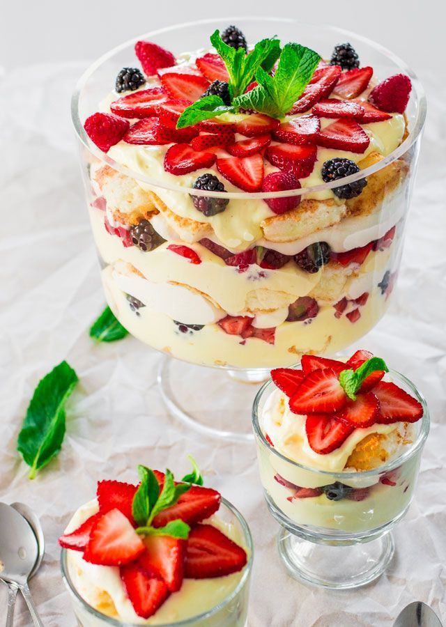 Trifle Dessert Presentation