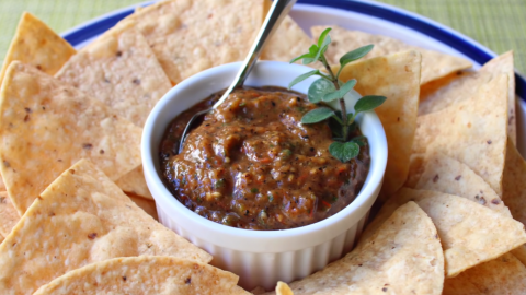 Drunken Roasted Salsa