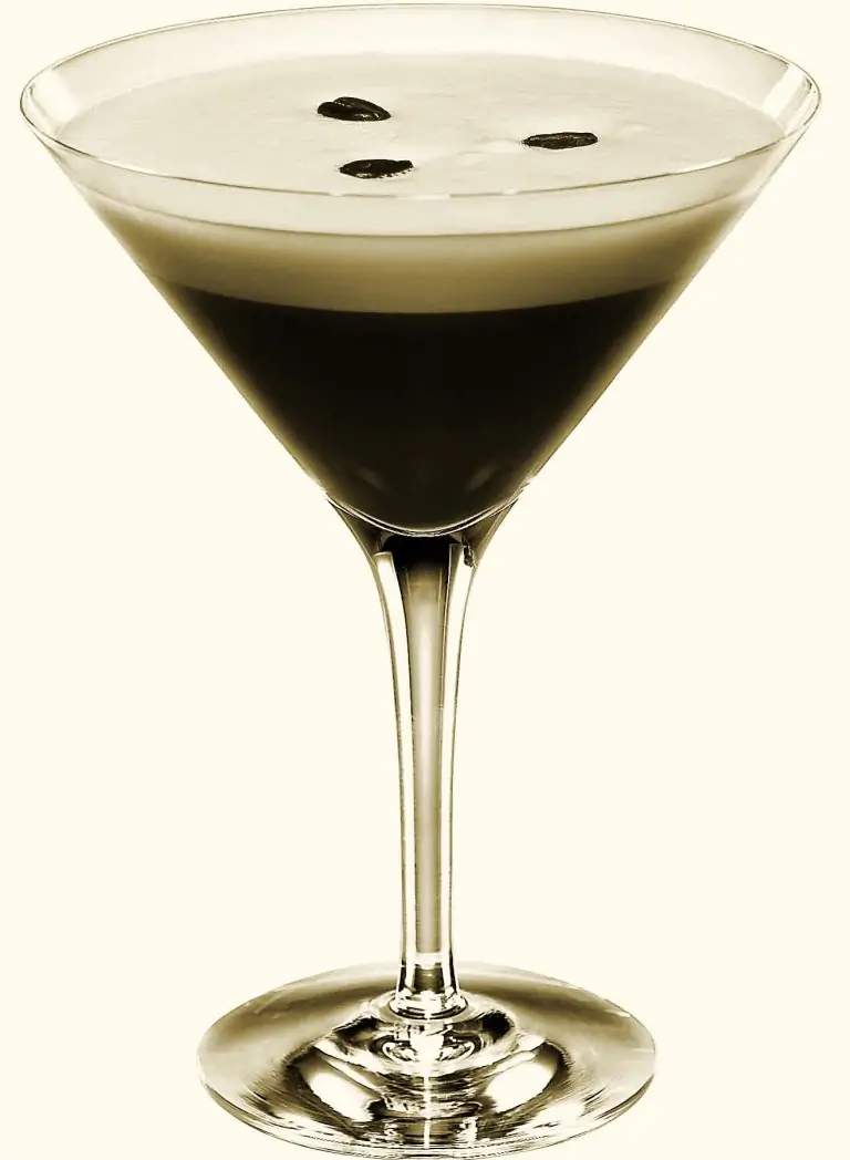 Espresso Martini in a glam glass