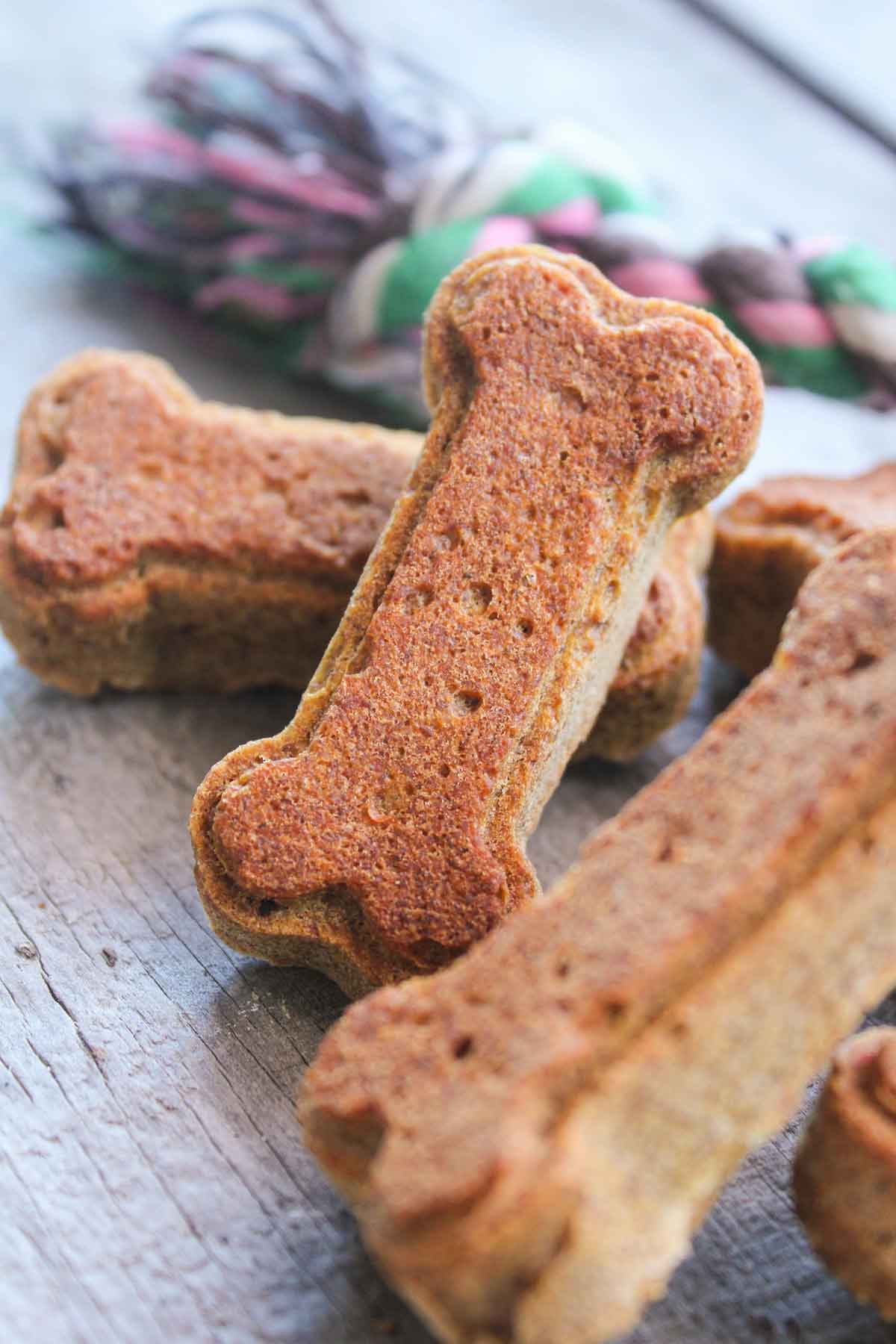 Pumpkin Peanut Butter Dog Treats