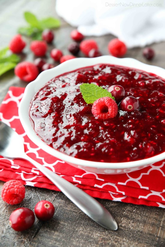 Raspberry Cranberry Sauce