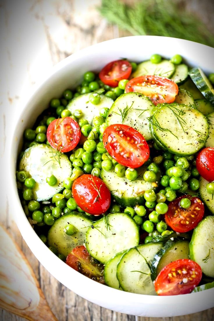 Dill Pea and Cucumber Salad