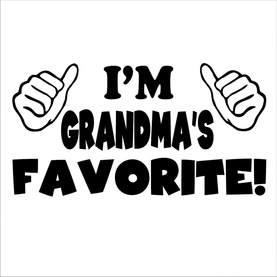 Kid's Funny T Shirts I'm Grandma's Favorite