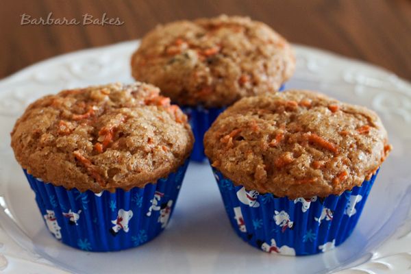 Whole Wheat Carrot Raisin Muffins