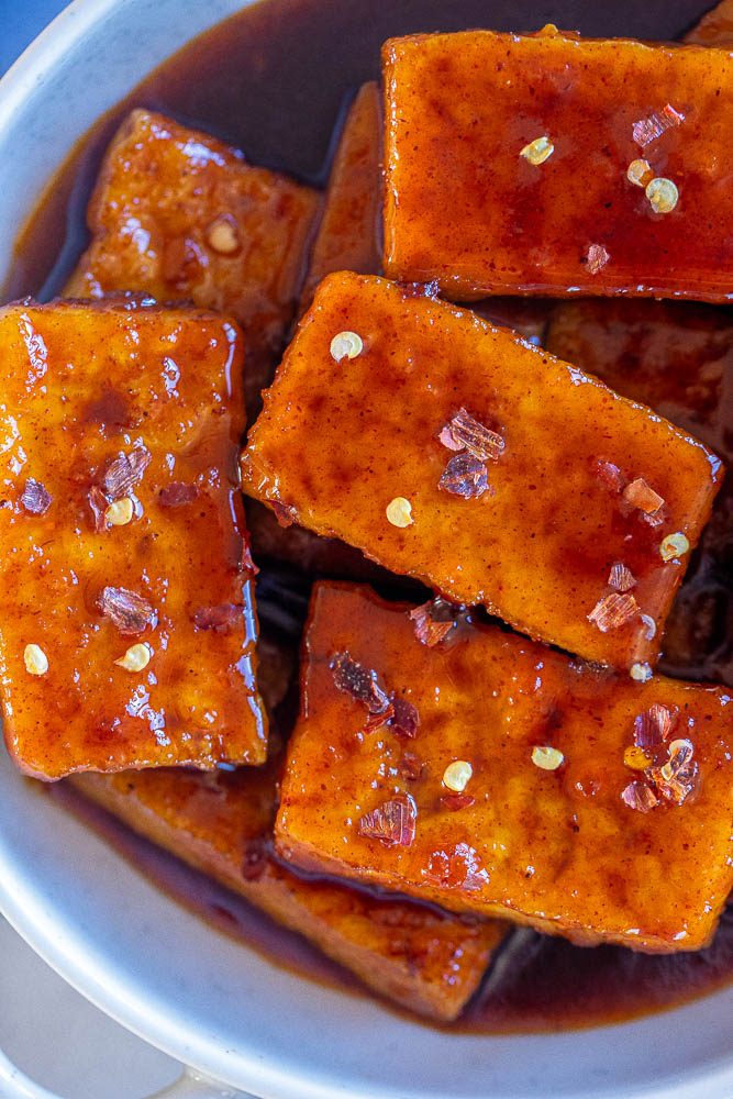 Maple Chili Glazed Tofu