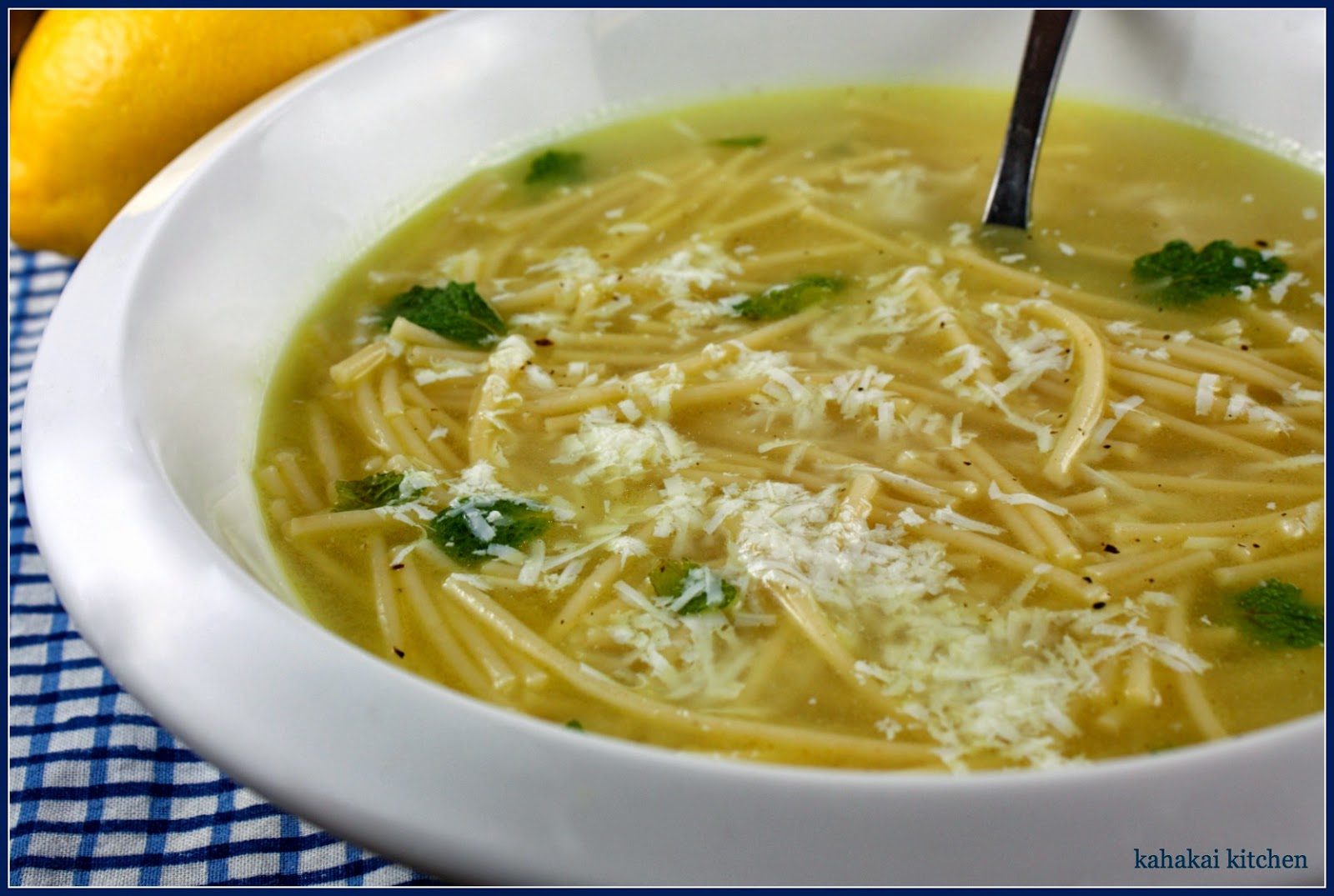 Vermicelli Soup with Lemon & Butter