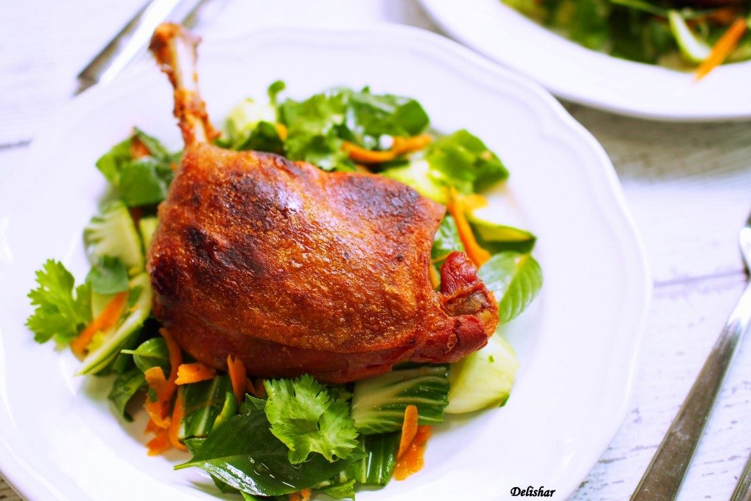 Thai Duck Confit with Asian Salad
