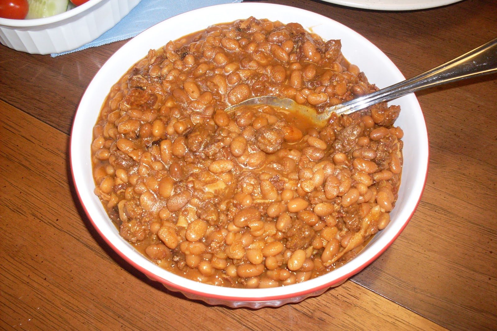 Western Style Baked Beans in a Crockpot