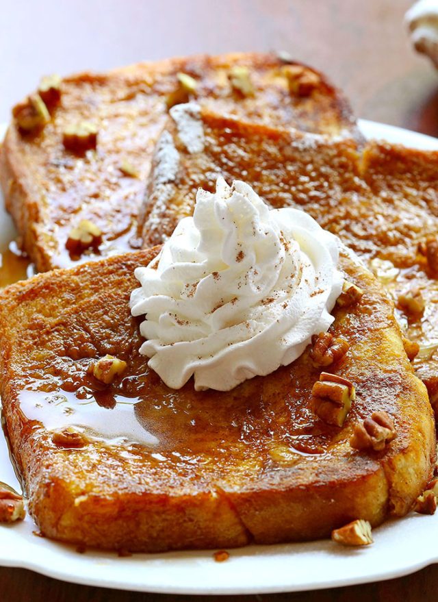 Pumpkin Pie French Toast - Sugar Apron