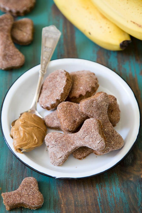 Peanut Butter Banana Dog Treats