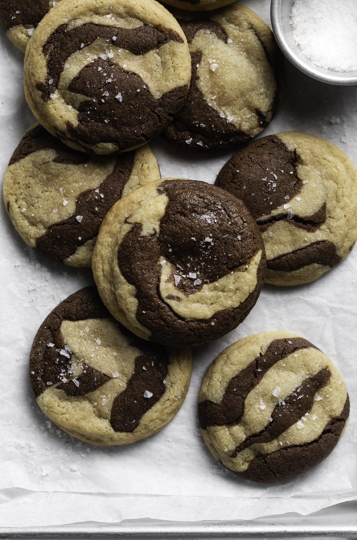 Chocolate Marble Cookies - Browned Butter Blondie