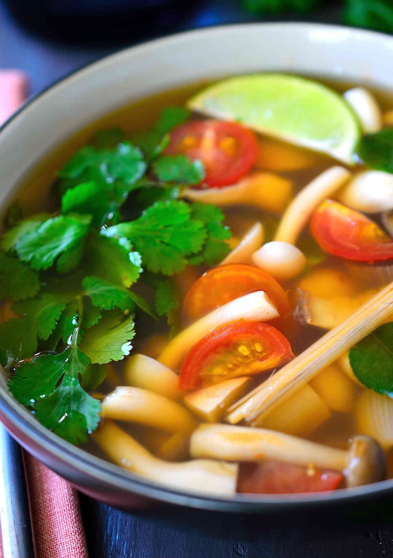 Vegetarian Tom Yum Soup