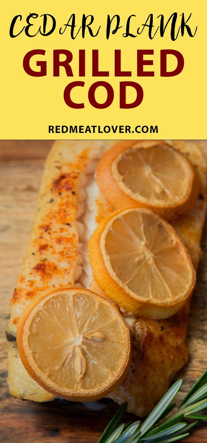 Cod loin on a cedar plank