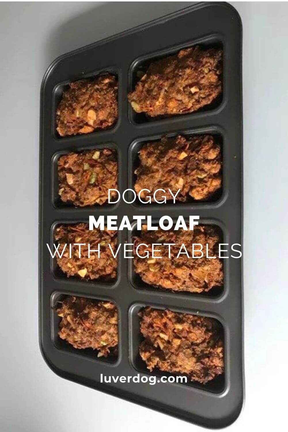 Homemade Doggy Meatloaf With Vegetables