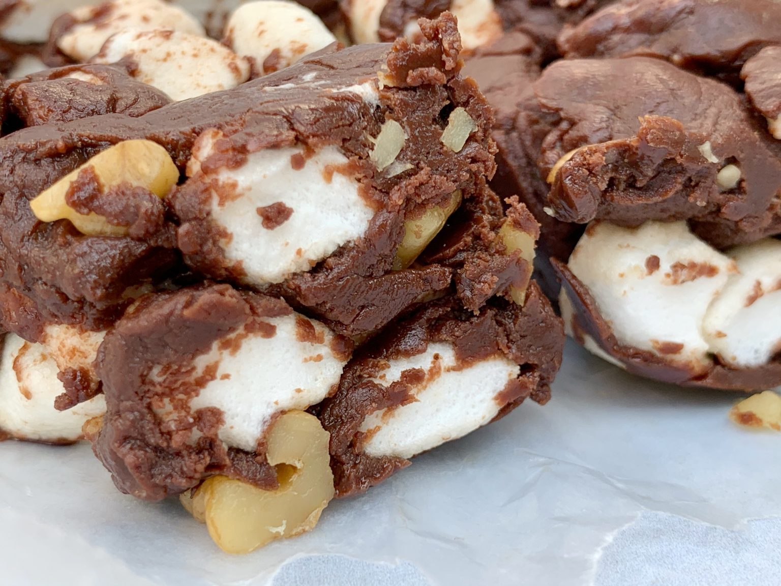 Homemade Rocky Road Candy