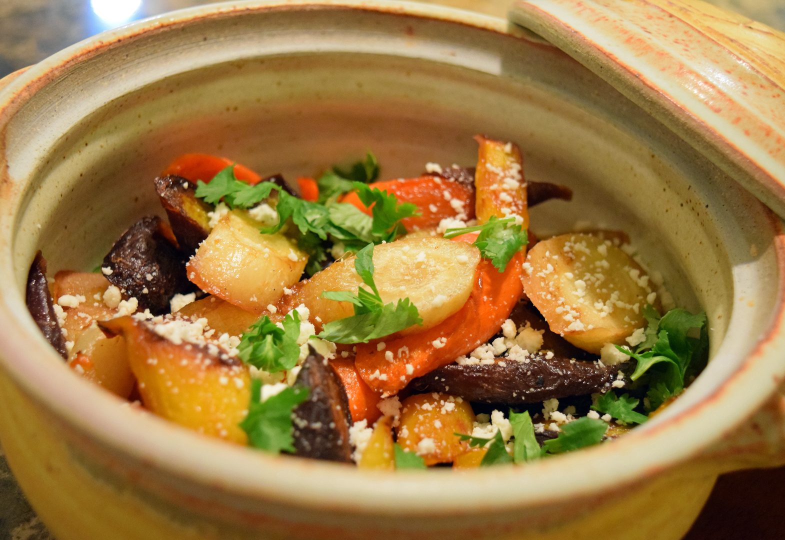 Cognac and Honey Roasted Spicy Carrots