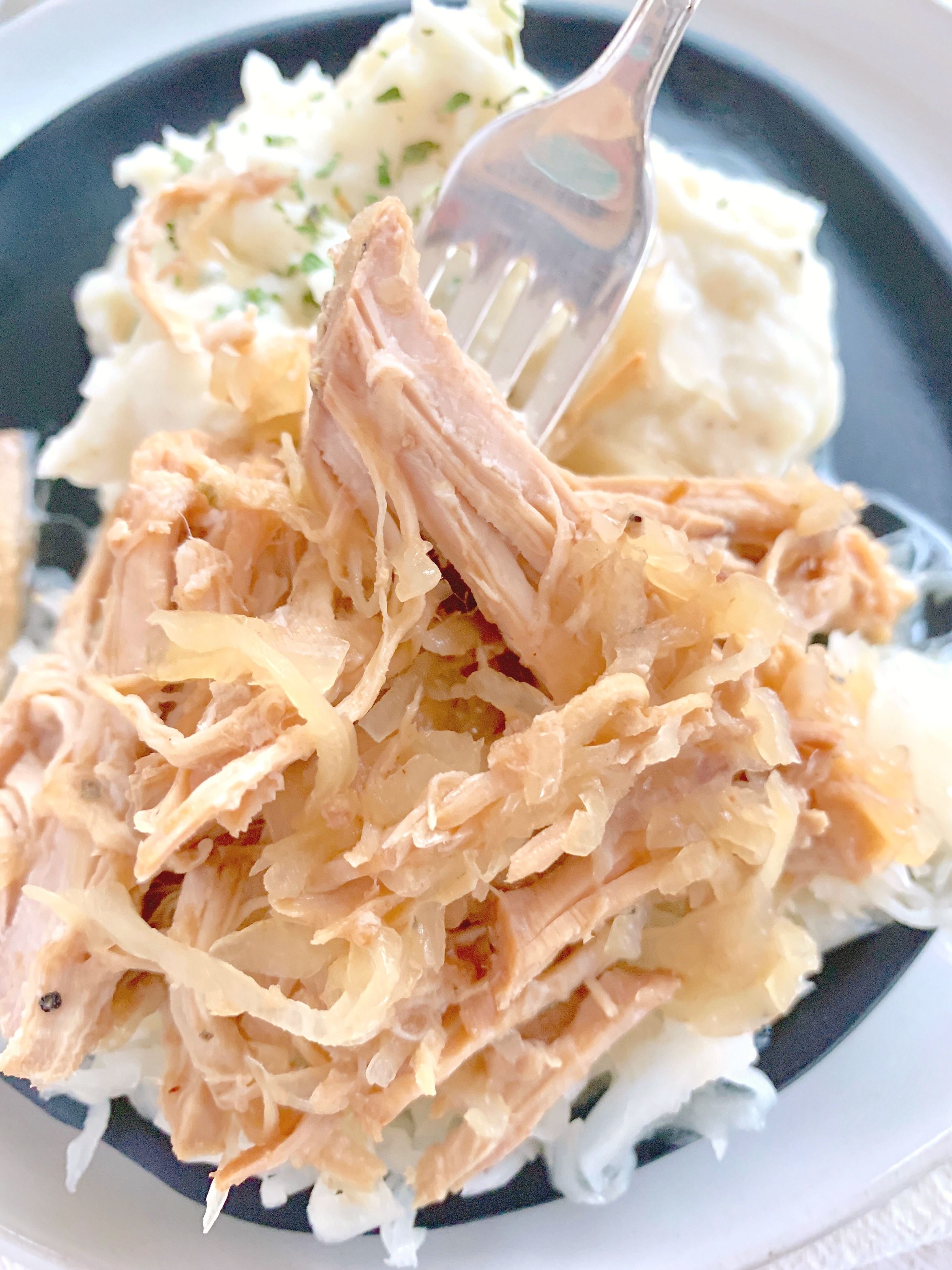 Slow Cooker Pork and Sauerkraut