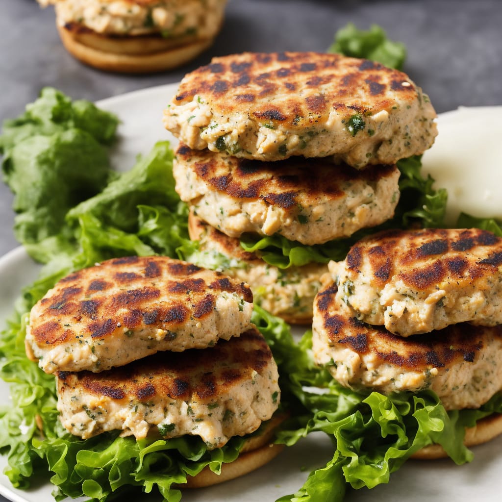 Greek Chicken Burgers with Feta