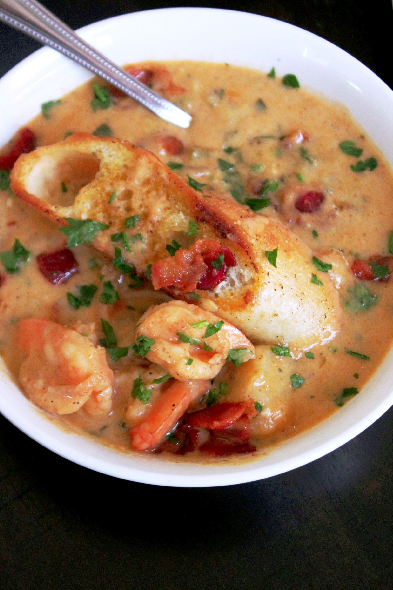 A bowl of delicious Shrimp Chowder