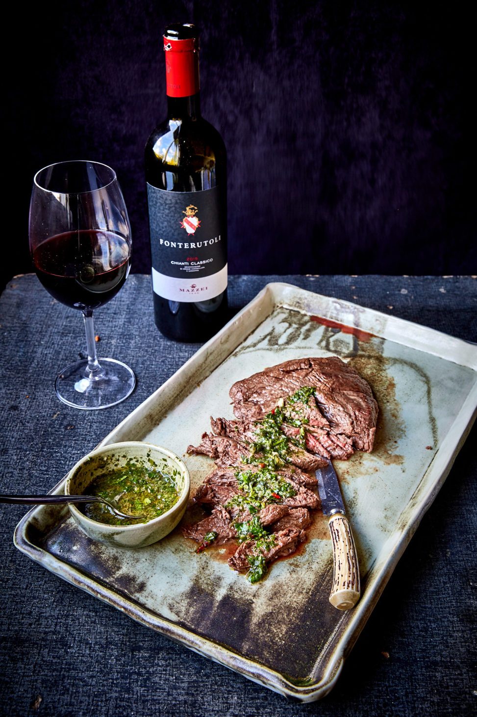 Steaks with Chimichurri Sauce