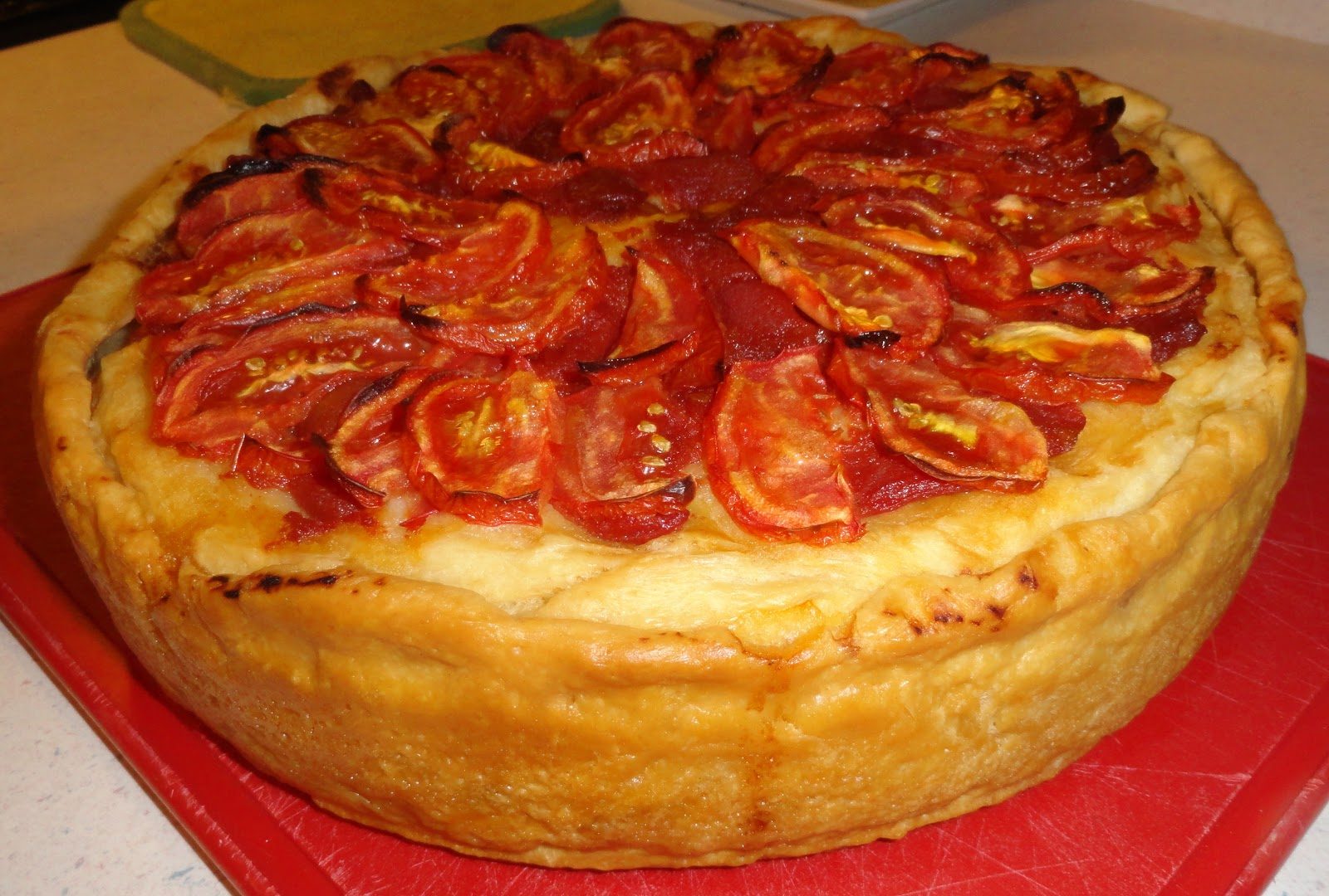 Double Crust Stuffed Pizza