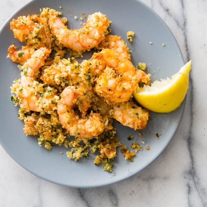 Garlicky Shrimp de Jonghe