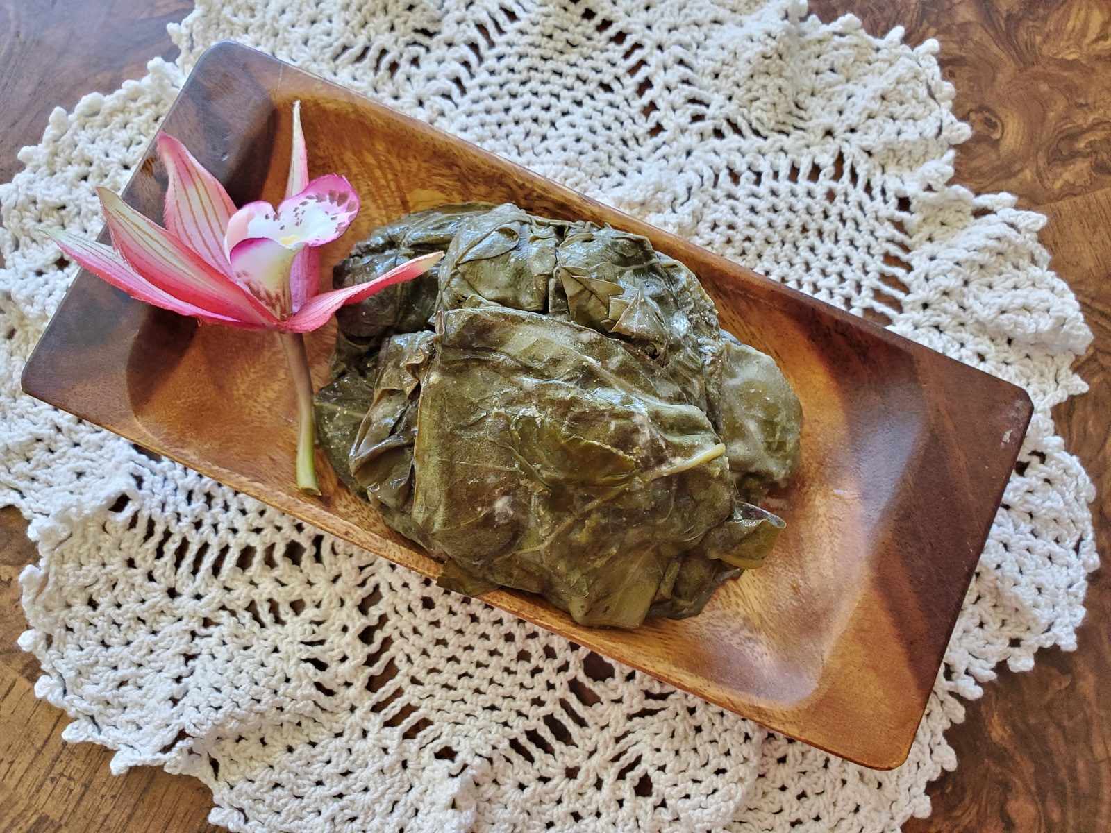 Palusami a Samoan delicacy and popular in Pacific Islands
