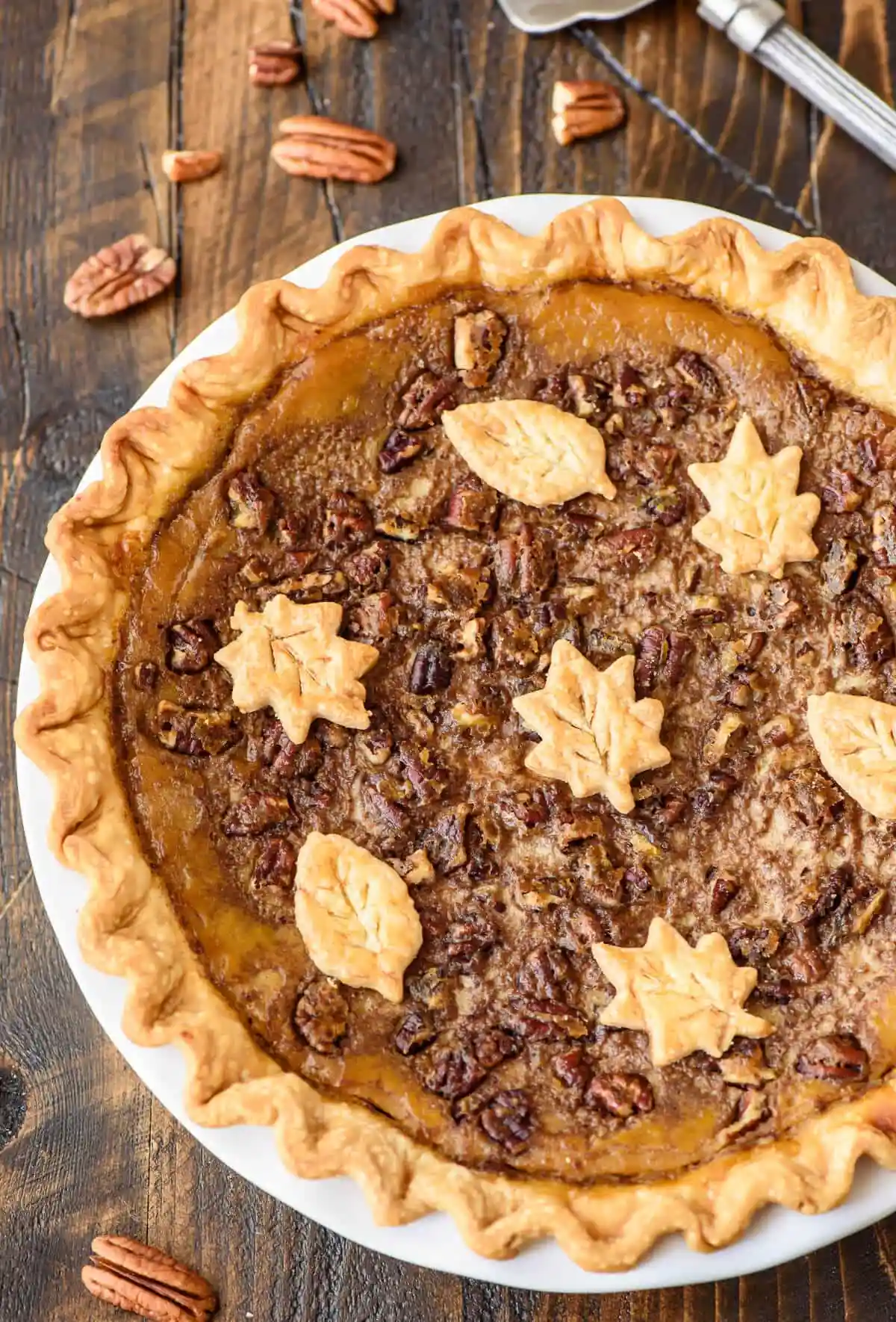 Pumpkin Pecan Pie