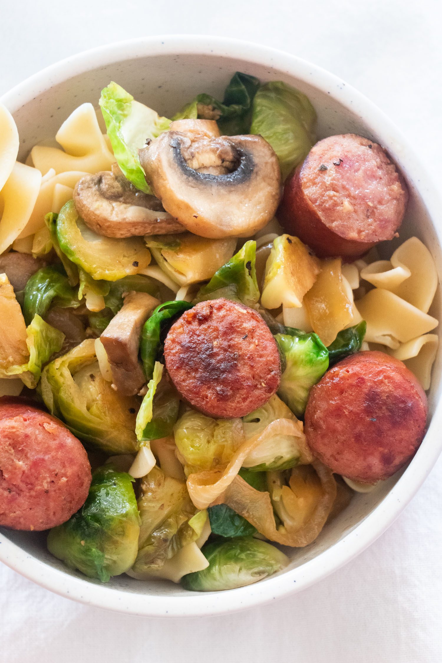 Kielbasa and Brussels Sprouts Skillet