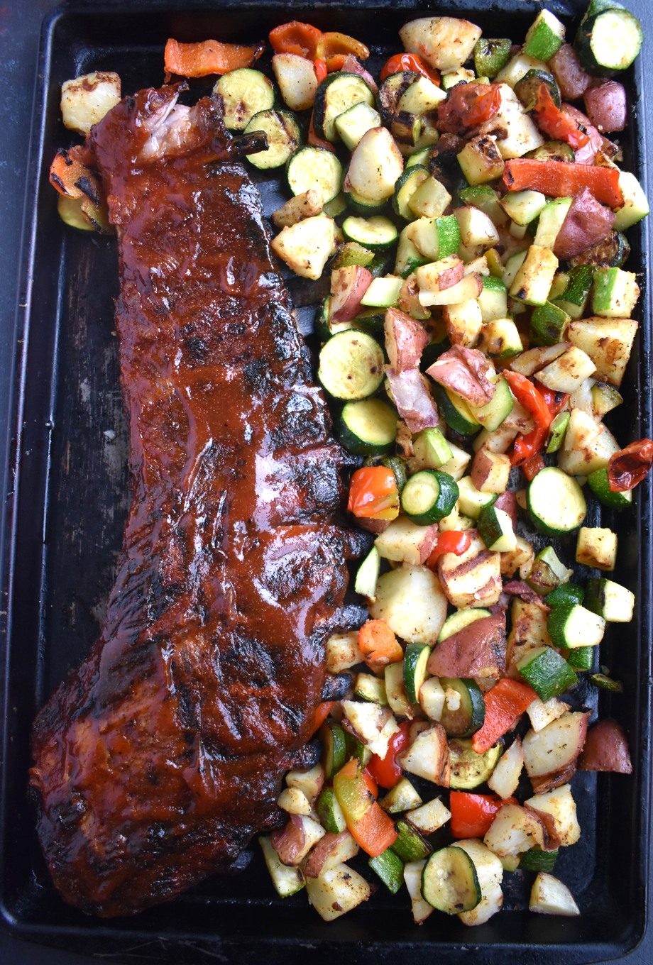 Grilled Smoky Tangy BBQ Ribs