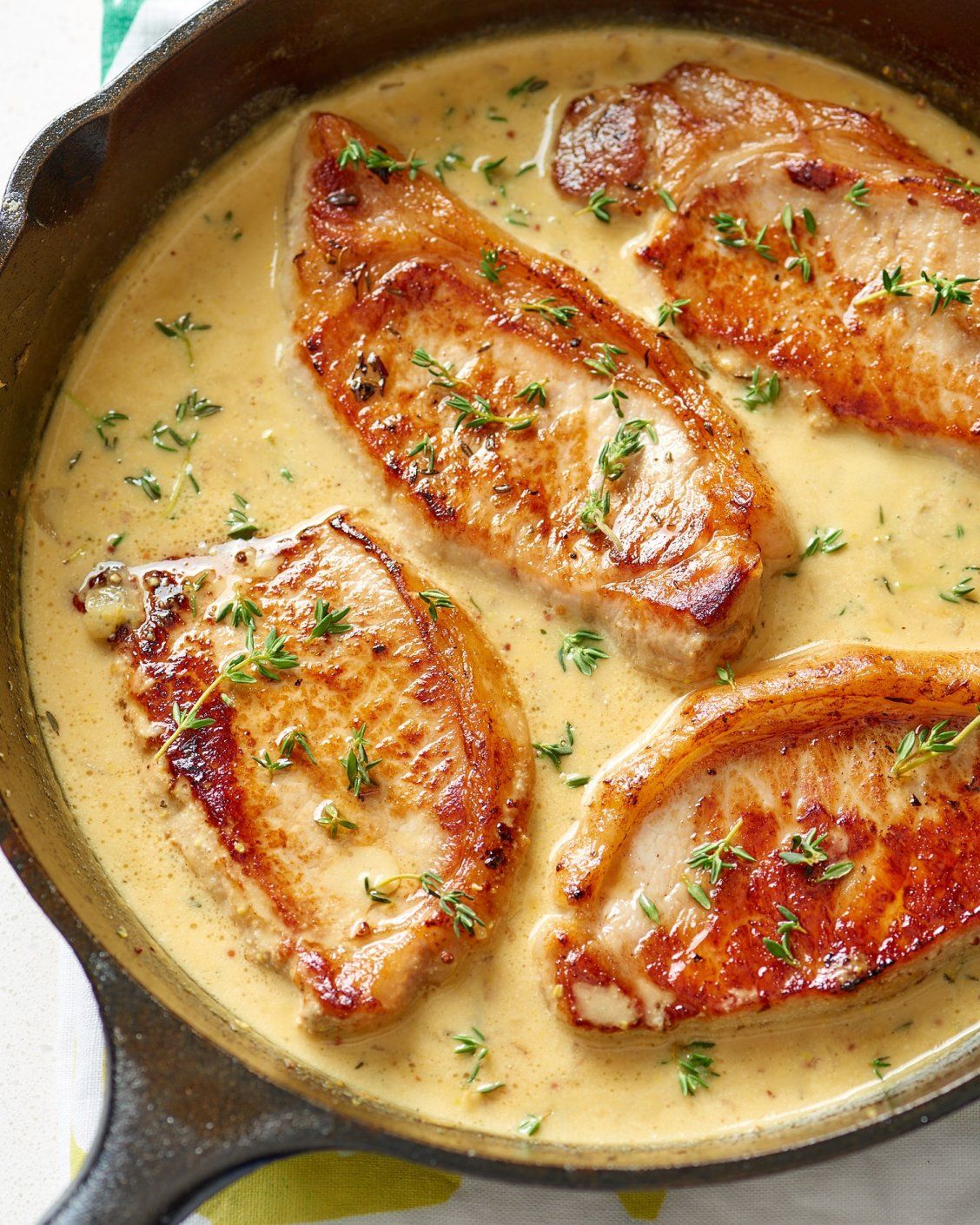 Creamy Mustard Pork Chops