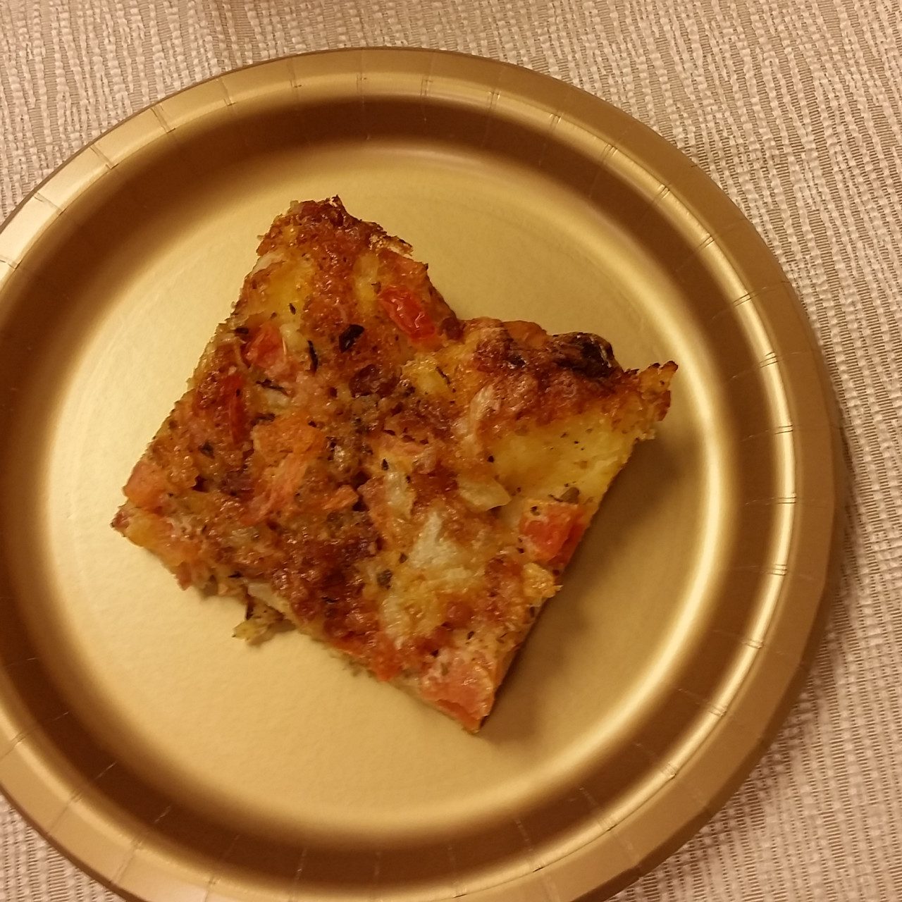 Tomato Bacon Squares