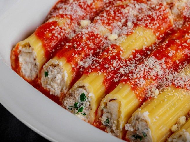 Cheese Filled Manicotti
