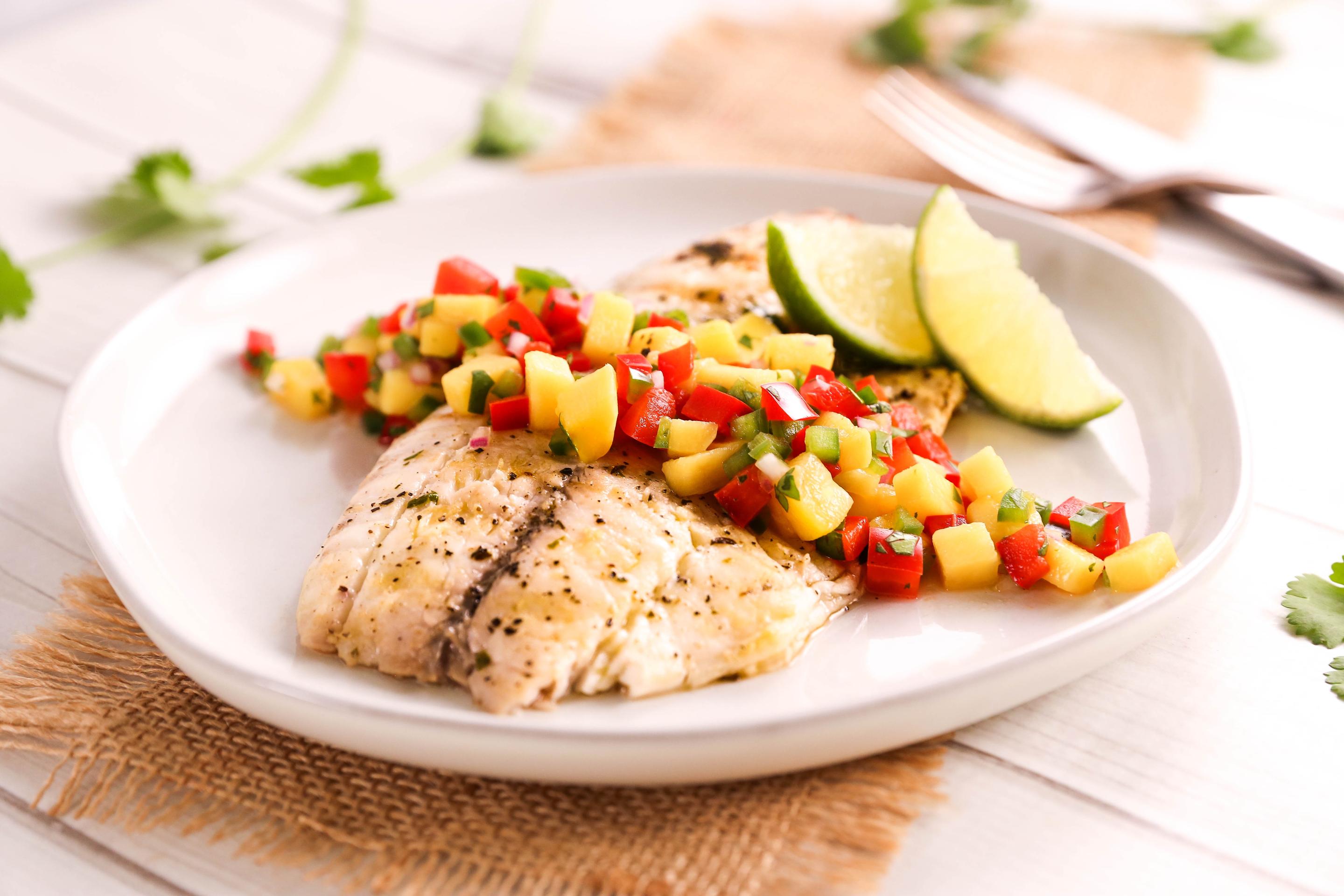 Grilled Tilapia With Mango Salsa