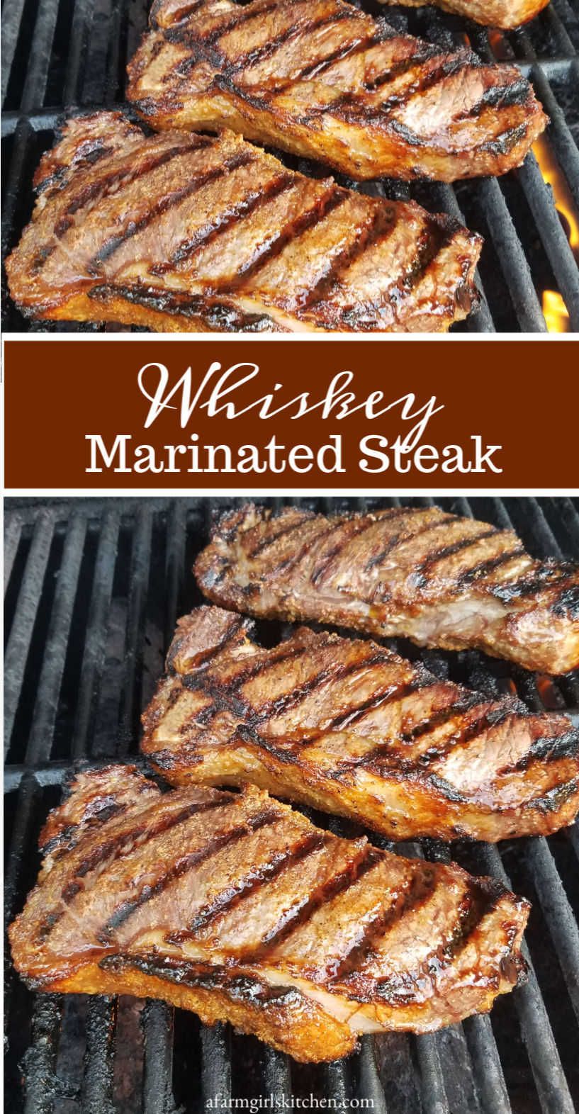 Whiskey Marinated Steak