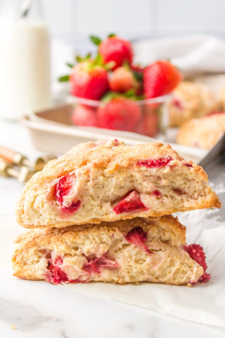 Fresh Strawberry Scones