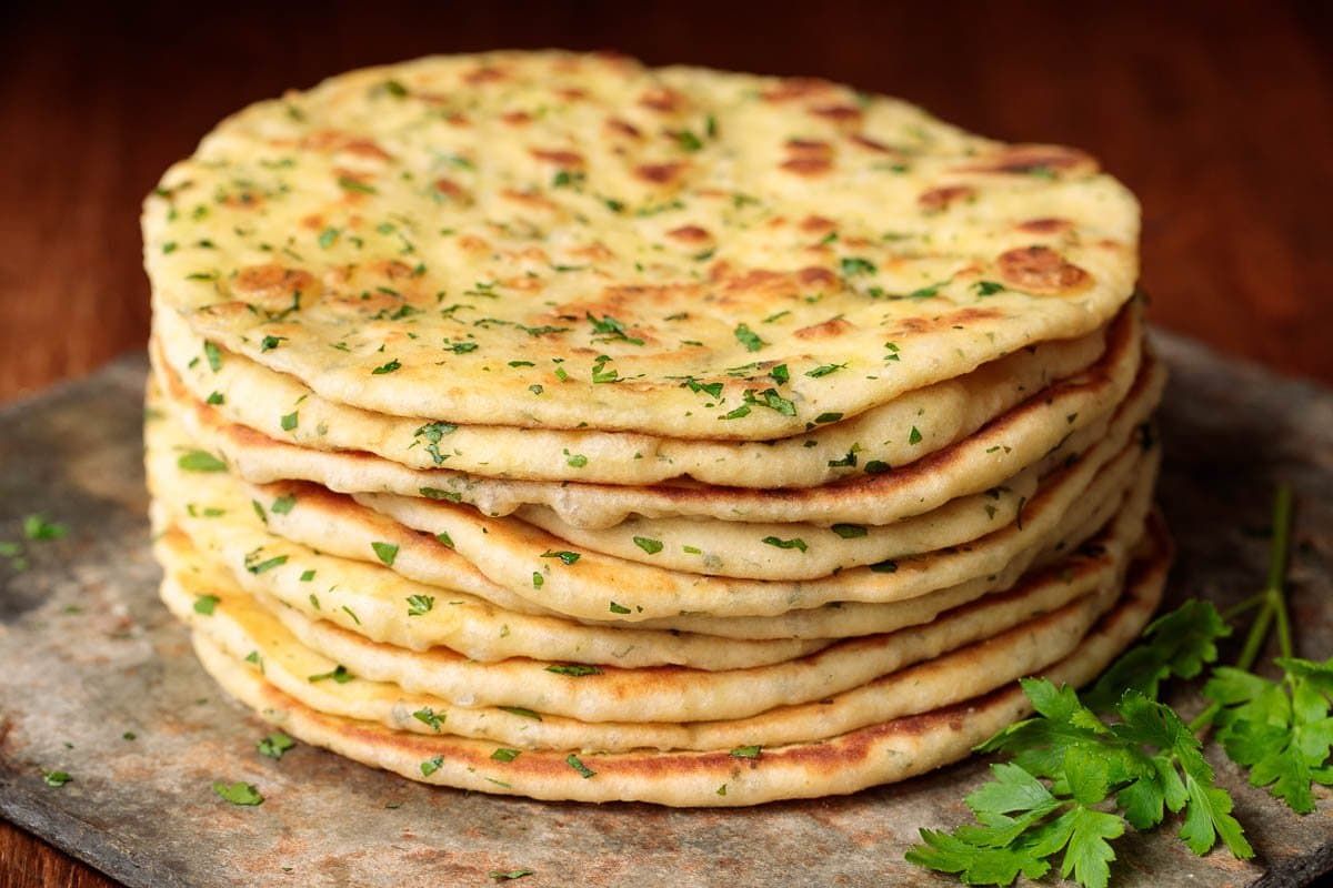 Greek Yogurt Turkish Flatbread Bazlama